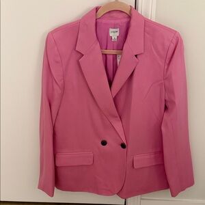 J. Crew Pink Double-Breasted Blazer